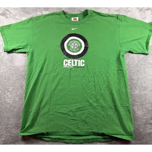 Nike Other - Vtg Nike Team Celtic FC T Shirt Mens‎ L Green Soccer Football Club Graphic Tee